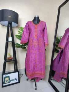 স্টাইলিশ এমব্রয়ডারি কটন টু পিস | প্রিমিয়াম ফেব্রিক ও ট্রেন্ডি ডিজাইন