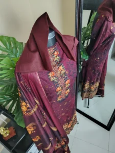 লাক্সারি এমব্রয়ডারি থ্রি পিস সেলওয়ার কামিজ