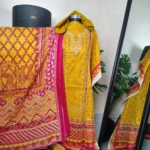 কালারফুল এমব্রয়ডারি কটন থ্রি পিস কালেকশন (৪ কালার ভ্যারিয়েন্ট)