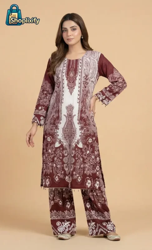 bangchur fabric printed two piece suit for women | shoplixify 1