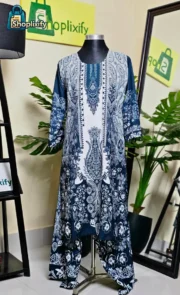 Bangchur Fabric Printed Two Piece Suit for Women